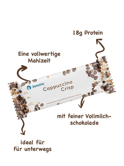 BCM Cappuccino Crisp Riegel - 3 Stück BCM Diät