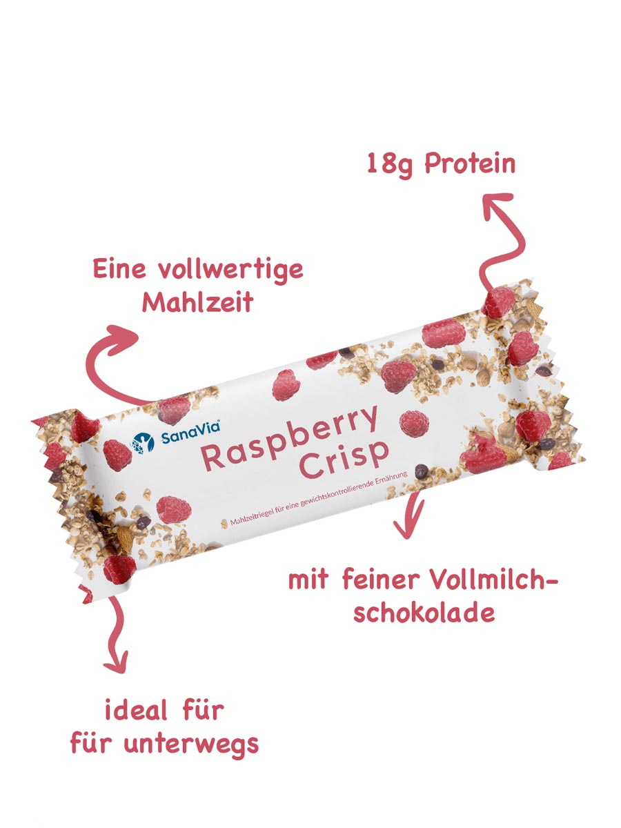 BCM RaspberryCrisp Riegel - 3 Stück BCM Diät